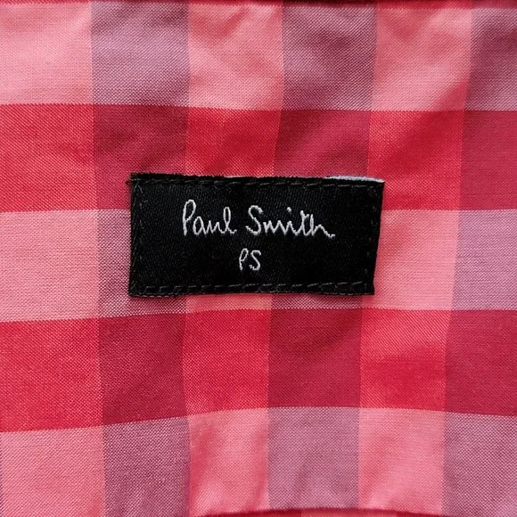 Paul Smith Button Up Red Gingham Plaid Shirt - Picture 14 of 16